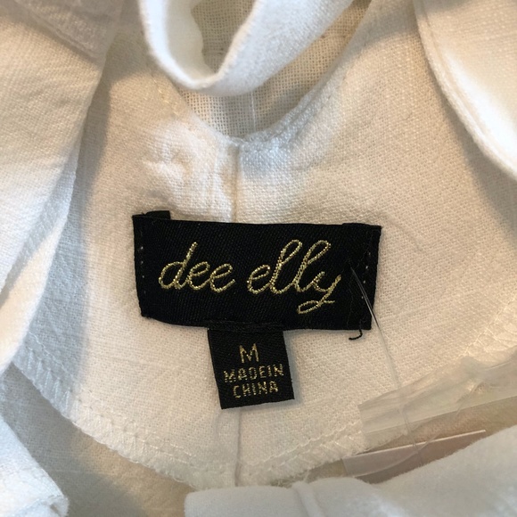 White Front Button Sleeveless Midi Dress - Picture 3 of 7